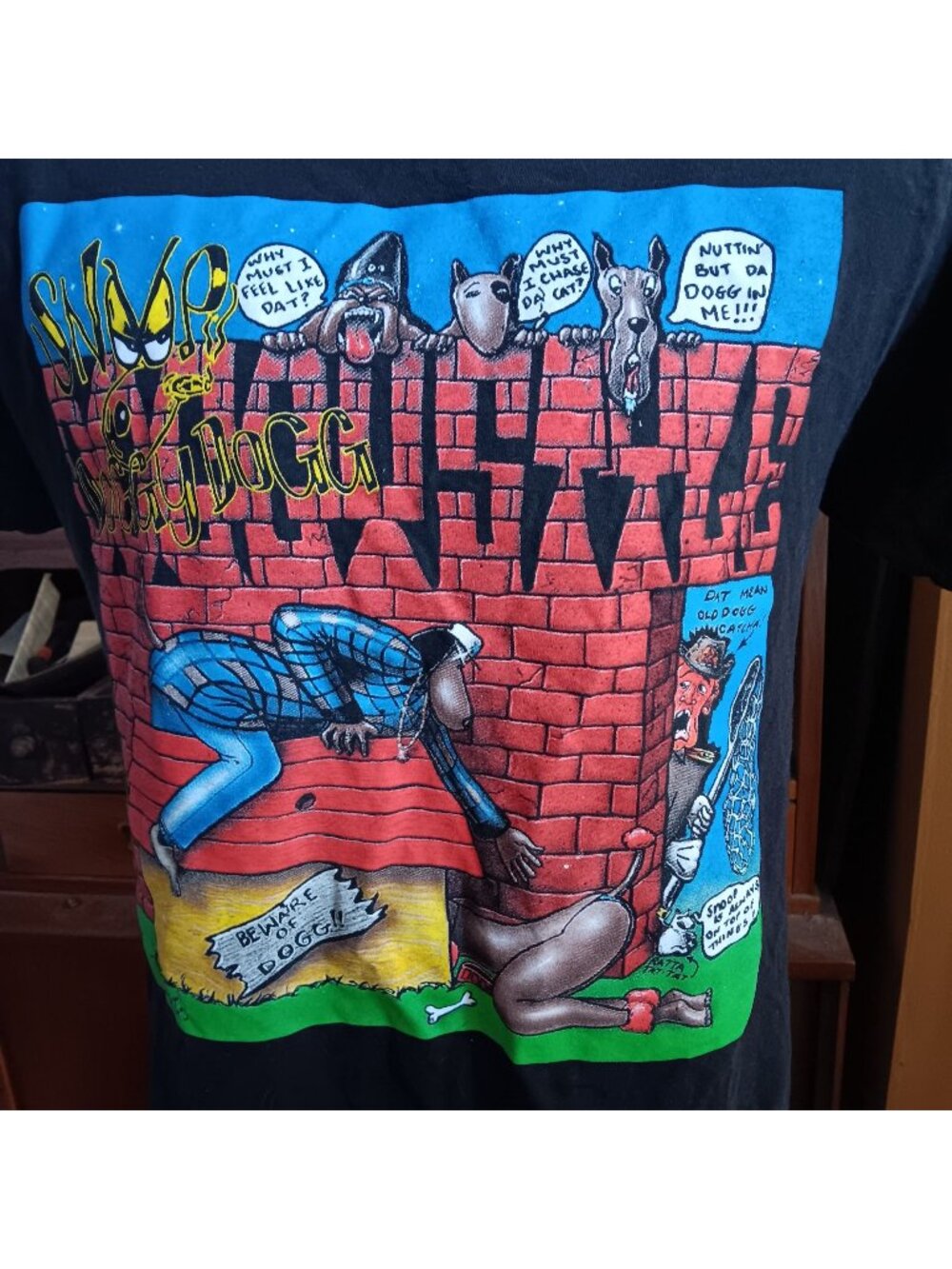 Snoop Dogg Doggystyle Men's T-shirt Medium Record Cover